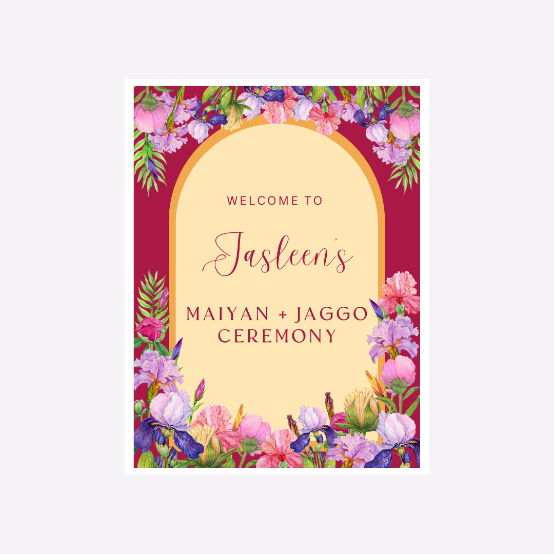 Maiyan + Jago Welcome Sign