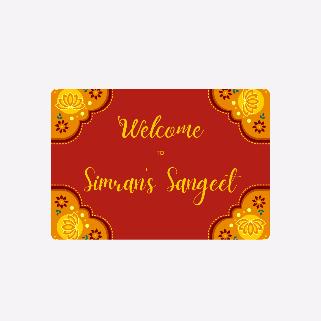 Sangeet Welcome Sign